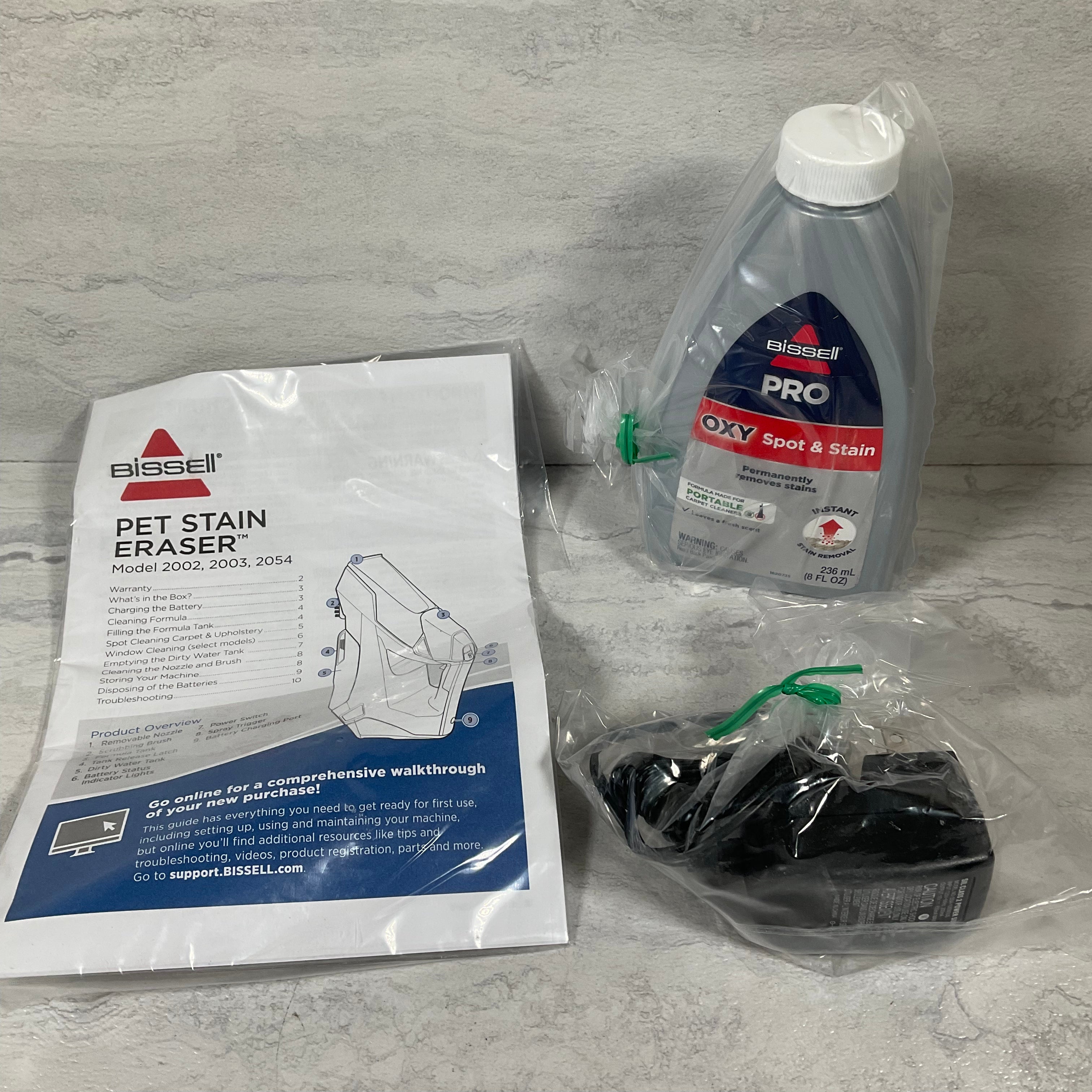 BISSELL, 20037 Pet Stain Eraser Cordless Portable Carpet Cleaner, 2019 Version (7341409435886)